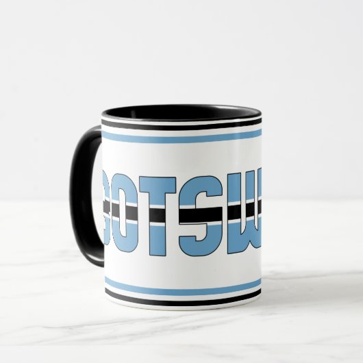 Sippin' mit Botswana Patriotischer Kaffee Tasse (Vorderseite Links)