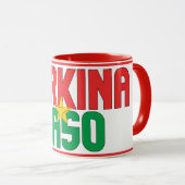 Sippin' mit Burkina Faso Patriotischer Kaffee Tasse (VorderseiteRechts)