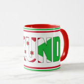 Sippin' mit Burundi Patriotischer Kaffee Tasse (VorderseiteRechts)