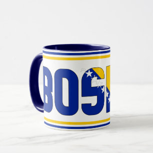 Sippin' mit dem bosnischen Patriotischen Kaffee Tasse