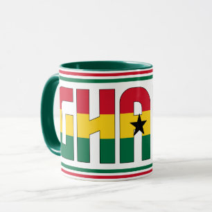 Sippin' mit dem Patriotischen Kaffee aus Ghana Tasse
