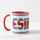 Sippin' mit Eswatini Patriotischer Kaffee Tasse (Links)