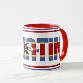 Sippin' mit Eswatini Patriotischer Kaffee Tasse (VorderseiteRechts)
