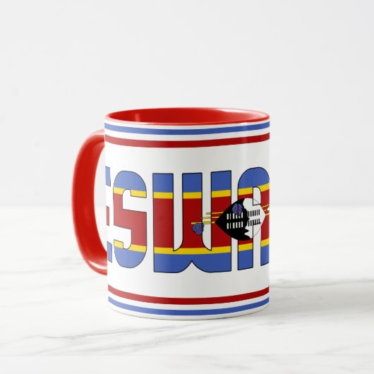 Sippin' mit Eswatini Patriotischer Kaffee Tasse (Vorderseite Links)