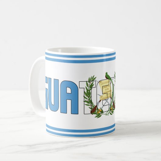 "Sippin" mit Guatemala" Patriotischer Kaffee Kaffeetasse (Vorderseite Links)