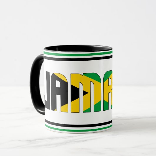 "Sippin' mit Jamaika" Patriotischer Kaffee Tasse (Vorderseite Links)