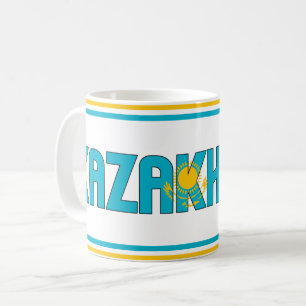 "Sippin" mit Kasachstan - Patriotik Kaffeetasse