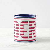 "Sippin" mit Liberia - Patriotischer Kaffee Tasse (Zentrum)