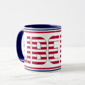 "Sippin" mit Liberia - Patriotischer Kaffee Tasse (Vorderseite Links)