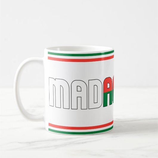 Sippin' mit Madagascar Patriotic Kaffeetasse (Links)