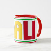 Sippin' mit Mali Patriotic-Kaffee Tasse (VorderseiteRechts)