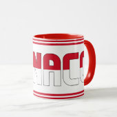 "Sippin' mit Monaco" Patriotischer Kaffee Tasse (VorderseiteRechts)