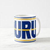 Sippin' mit Nauru Patriotic Kaffeetasse (VorderseiteRechts)