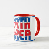 Sippin' mit Nordkorea Patriotischer Kaffee Tasse (VorderseiteRechts)