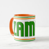 Sippin' mit Sambia Patriotischer Kaffee Tasse (Vorderseite Links)