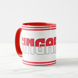"Sippin" mit Singapur" Patriotischer Kaffee Tasse