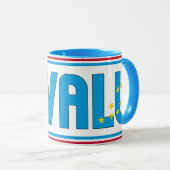 Sippin' mit Tuvalu Patriotic-Kaffee Tasse (VorderseiteRechts)
