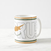 Sippin' mit Zypern Patriotic Kaffeetasse (VorderseiteRechts)