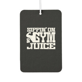 Sippin on Gym Juice - Mens Workout Shirts Funny Autolufterfrischer