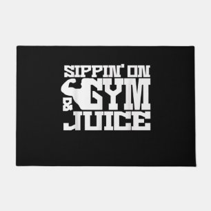 Sippin On Gym - Juice - Mens Workout Shirts Funny Fußmatte