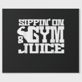 Sippin on Gym Juice - Mens Workout Shirts Funny Geschenkpapier (Flach)