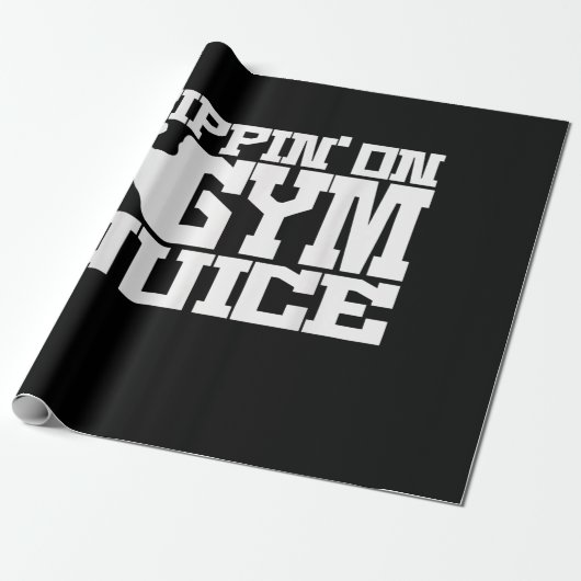 Sippin on Gym Juice - Mens Workout Shirts Funny Geschenkpapier (Ungerollt)