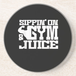 Sippin on Gym Juice - Mens Workout Shirts Funny Getränkeuntersetzer