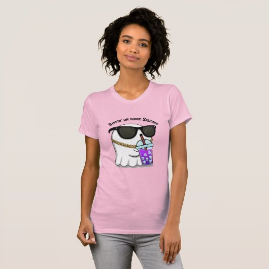 Sippin’ on Some Sizzurp Ghost Tee – Cute Funny Hip (Vorne ganz)
