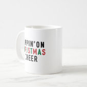 Sippin 'On Weihnachtsfreude Kaffeetasse (Vorderseite Links)