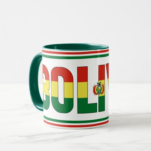 "Sippin' with Bolivia" Patriotic Coffee Tasse (Vorderseite Links)