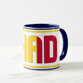 "Sippin' with Chad" Patriotic Coffee Tasse (VorderseiteRechts)