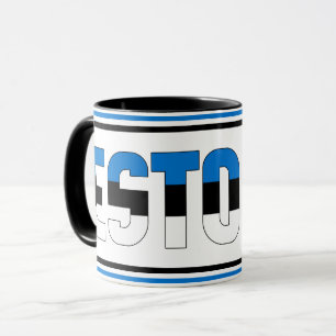 "Sippin' with Estonia" Patriotische Tasse des Kaff