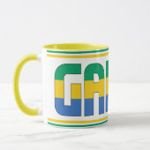 "Sippin' with Gabon" Patriotic Coffee Tasse (Links)