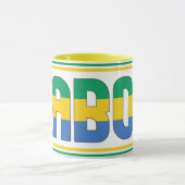 "Sippin' with Gabon" Patriotic Coffee Tasse (Zentrum)