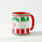 "Sippin' with Iran" Patriotischer Kaffee Tasse (VorderseiteRechts)
