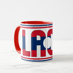 "Sippin' with Laos" Patriotische Kaffee-Tasse Tasse