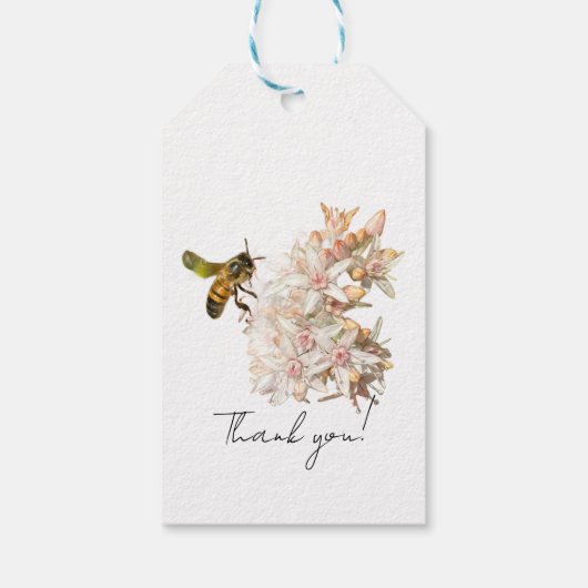 Sipping bee, geschenkanhänger (Rückseite)