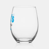 Sippy Cup des personalisierten Vaters Weinglas Ohne Stiel (Links)