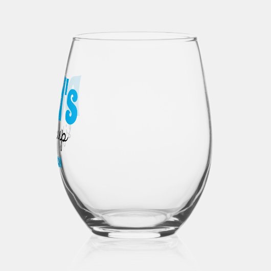 Sippy Cup des personalisierten Vaters Weinglas Ohne Stiel (Links)