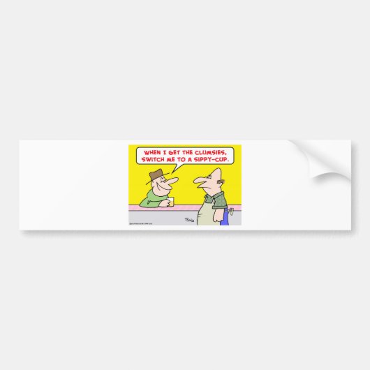 sippy Schale des betrunkenen Schalters des Bar Autoaufkleber (Vorne)