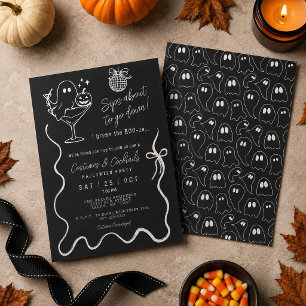 'Sips About to go Down' Geister-Halloween-Party Einladung