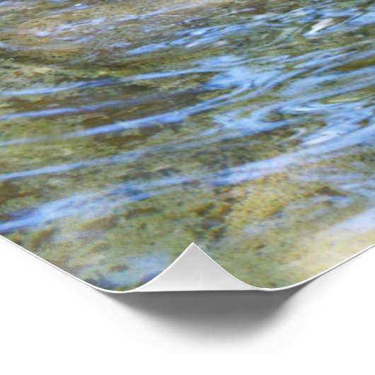 **"Sips by the Stream: Otters Drinks vom Fluss Poster (Ecke)