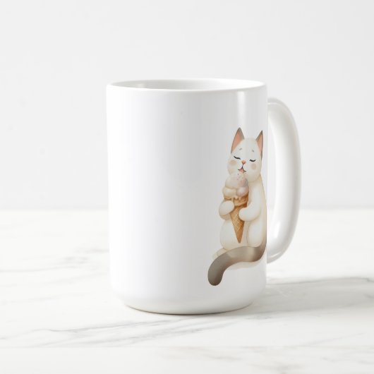 Sips & Scoops Mit Eiscreme Kaffeetasse (VorderseiteRechts)