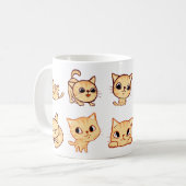 Sips & Stickers - Tasse von Cat Vibes (Vorderseite Links)