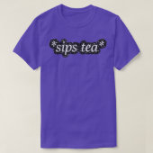 Sips Tee Black Glitzer (Design vorne)