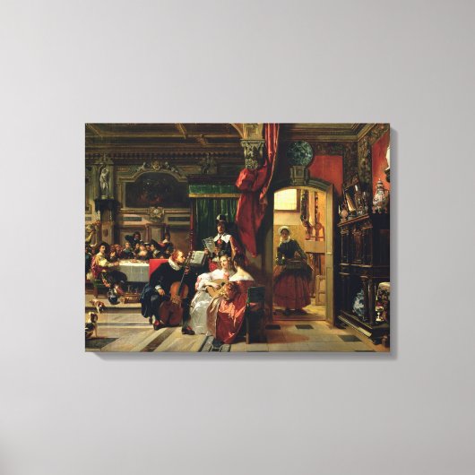 Sir Anthony van Dyck in London, 1837 Leinwanddruck (Vorderseite)