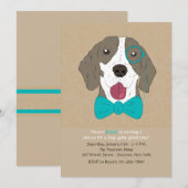 Sir Arthur Dog Einladung (Vorne/Hinten)