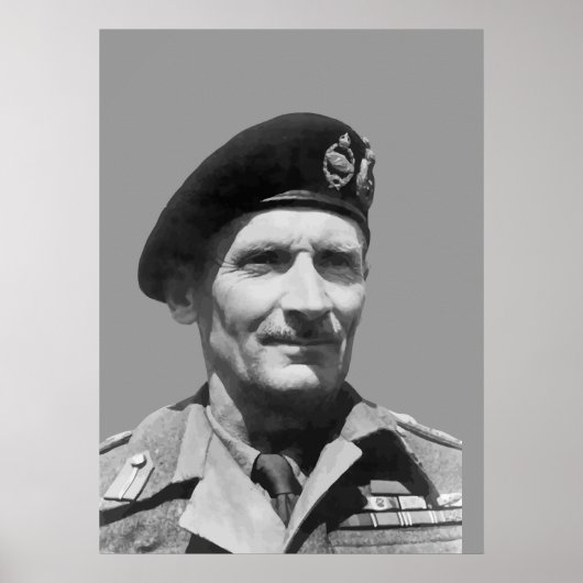 Sir Bernard Law Montgomery Poster (Vorne)