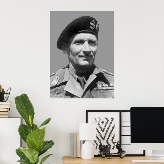 Sir Bernard Law Montgomery Poster (Heimbüro)