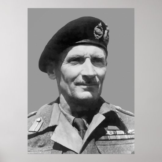 Sir Bernard Law Montgomery Poster (Vorne)